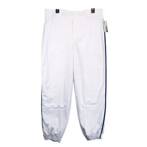 NWT Champro Classic Baseball Softball Pants Men's L Loose Fit White Blue Stripe